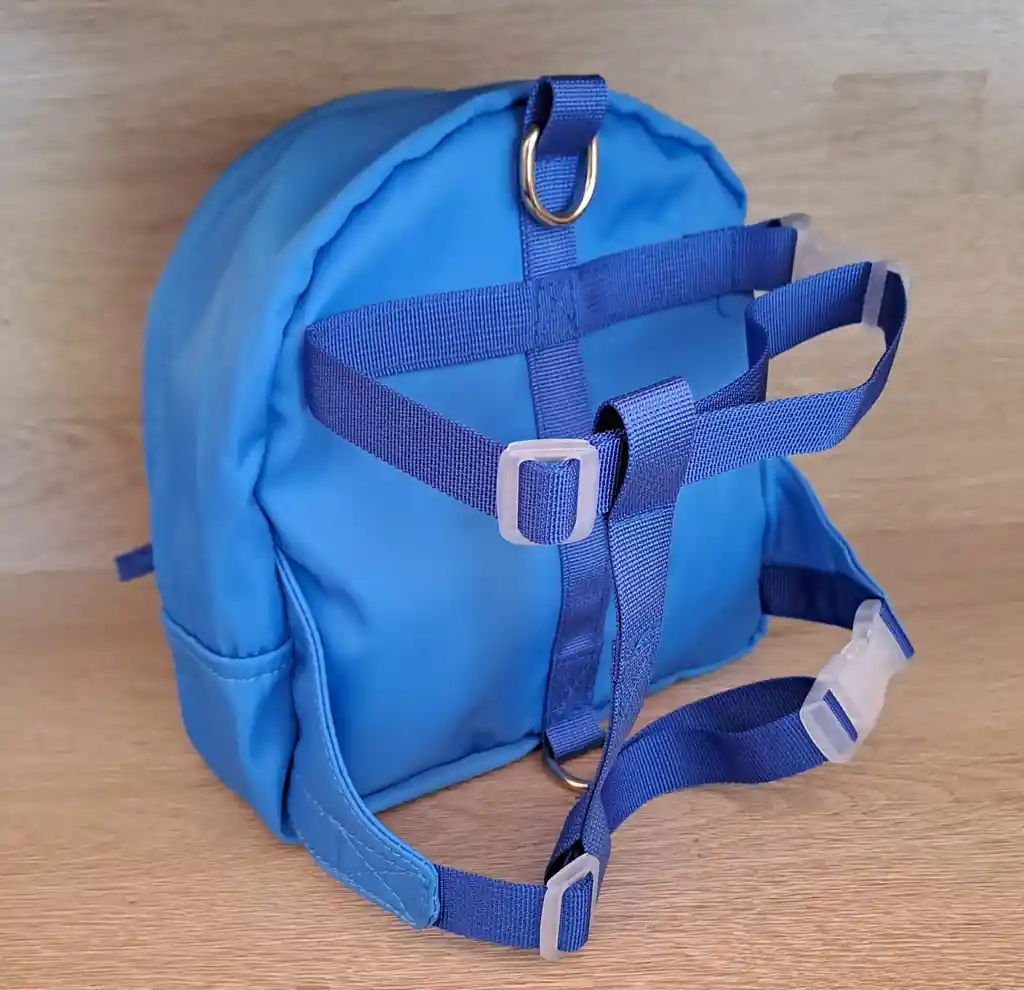 Morral Arnés Para Perros Color Azul