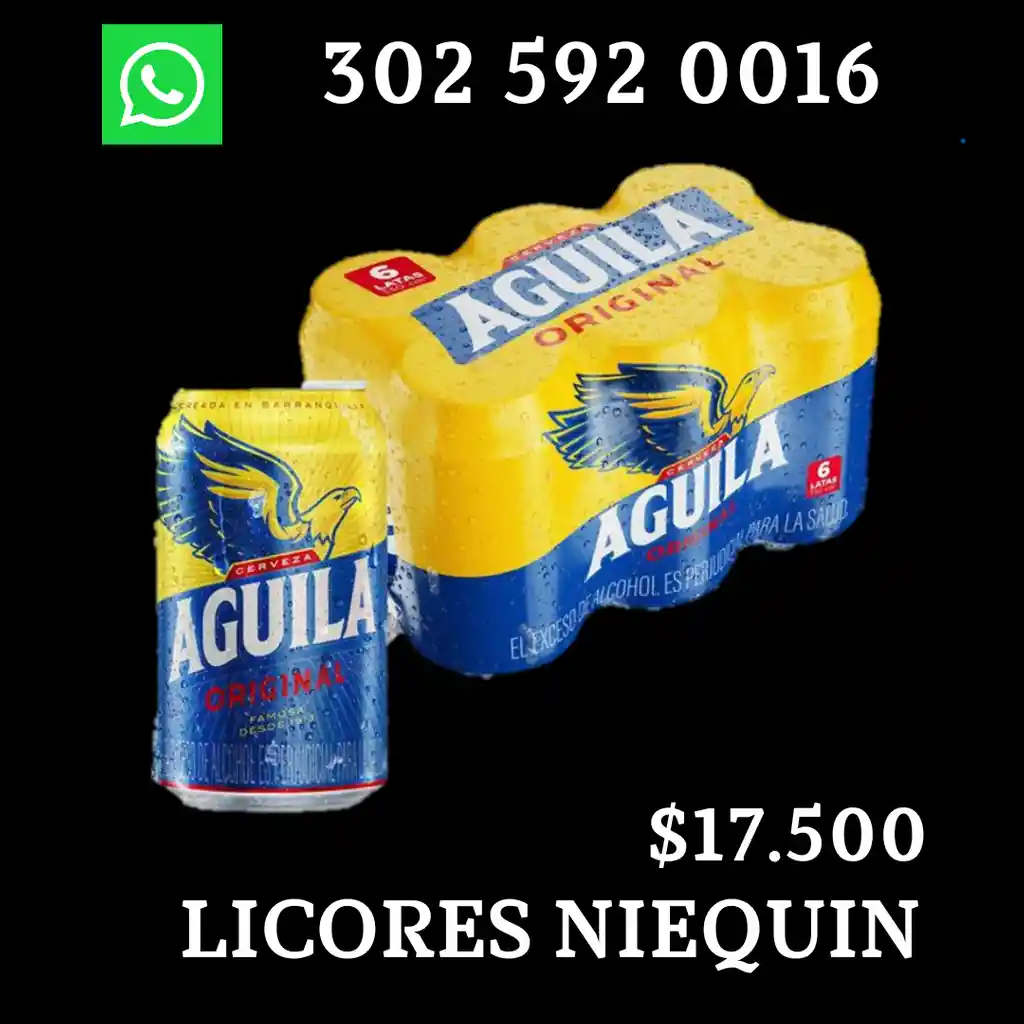 Aguila Six Pack Cerveza R Original X 330ml