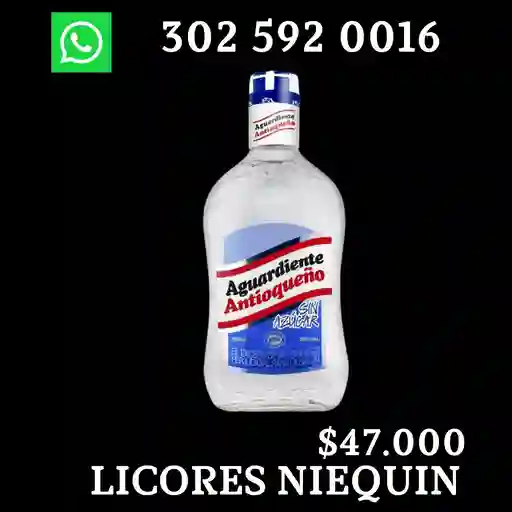 Antioqueño Aguardiente Sin Azucar Botella 750ml