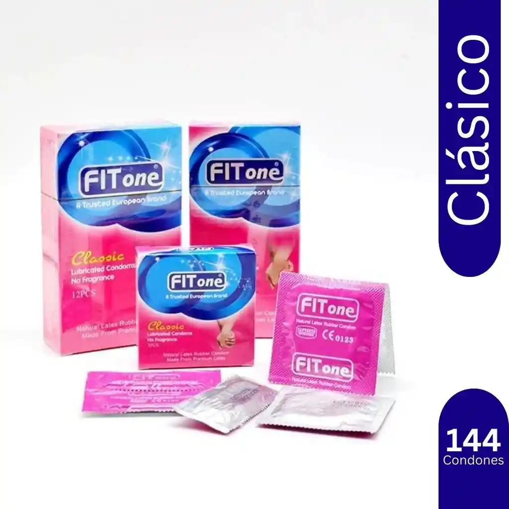 Caja Condones Lubricados Fitone X 144 Unds