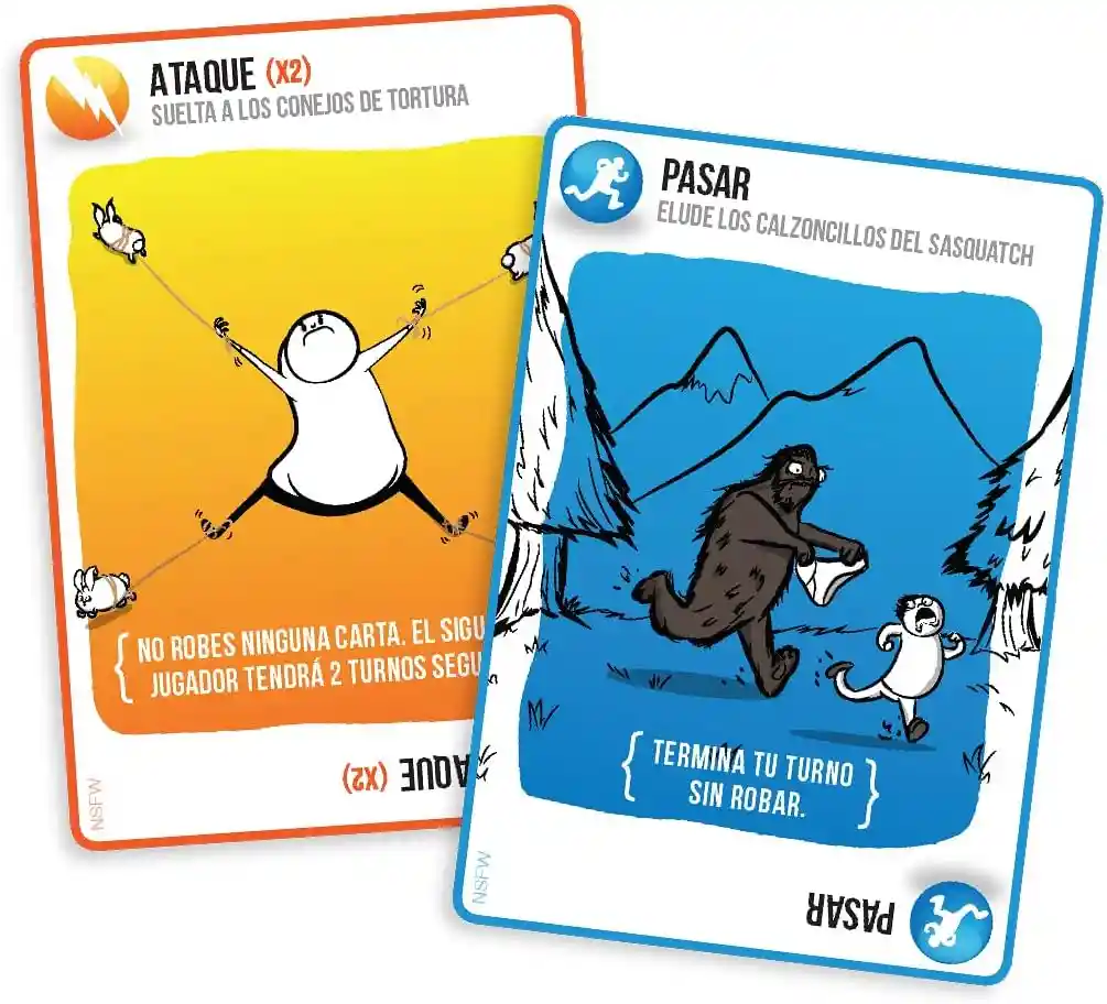 Juego De Mesa Exploding Kittens Nsfw Cartas Para Adultos