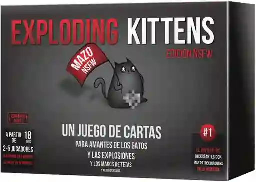 Juego De Mesa Exploding Kittens Nsfw Cartas Para Adultos