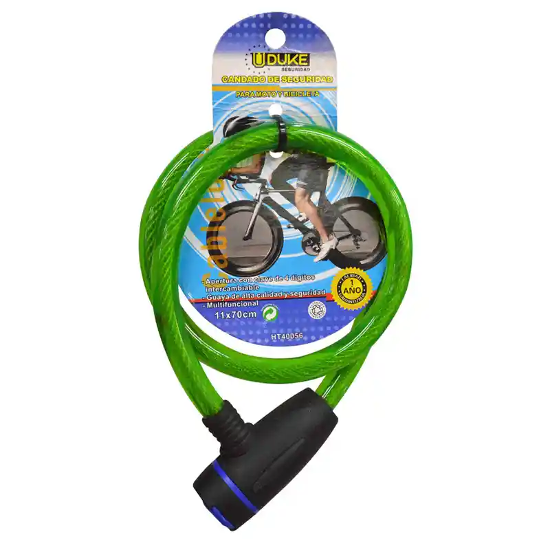 Candado Bicicleta Uduke 706 (ht40056) (1 Ano Garantia)