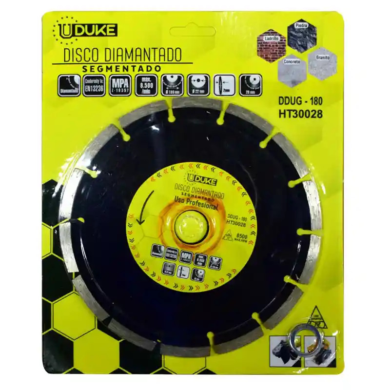 Disco Diamantado Segmentado Uduke 7 (ddug-180) (ht30028)