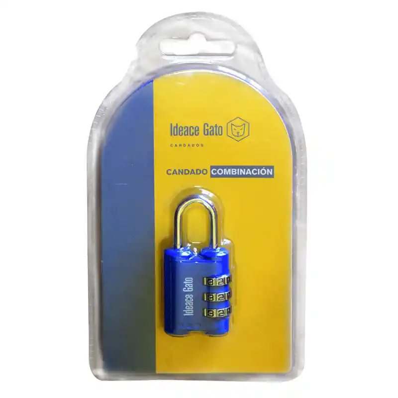  Candado Clave 26 Mm 3 Digitos Gato ( Blister ) 7Cm22 