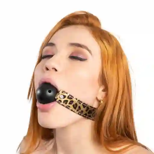 Bola De Mordaza Ball Gag Crosby Animal Print