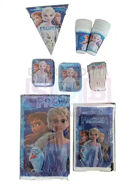 Kit Decoracion Fiesta Frozen 24 Invitados