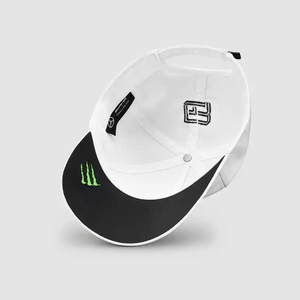 Gorra Mercedes Amg Russell Aniversario 55 Años Blanco F1