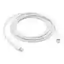 Cable Usb-c 2.0 Apple Blanco Con Entrada Usb Tipo C Salida Lightning