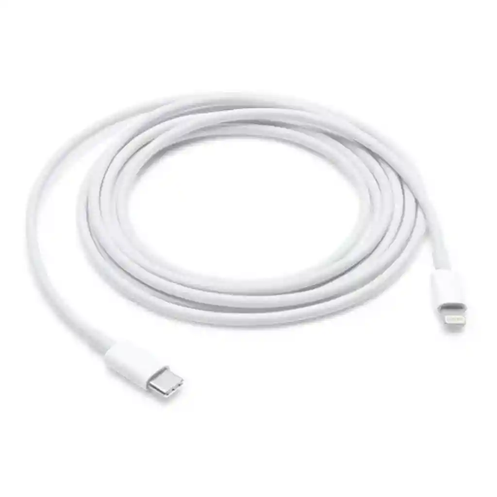 Cable Usb-c 2.0 Apple Blanco Con Entrada Usb Tipo C Salida Lightning