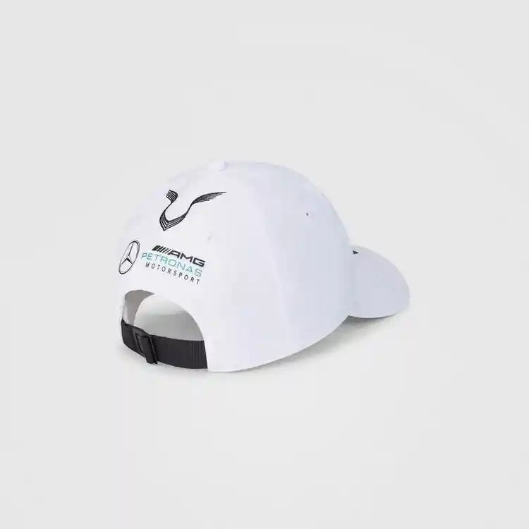 Gorra Mercedes Amg F1 Lewis Hamilton De Colección 44 Blanco