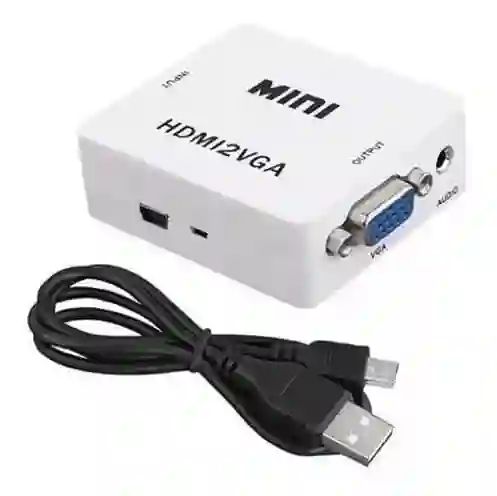 Adaptador Convertidor Hdmi A Vga Pc Proyectores