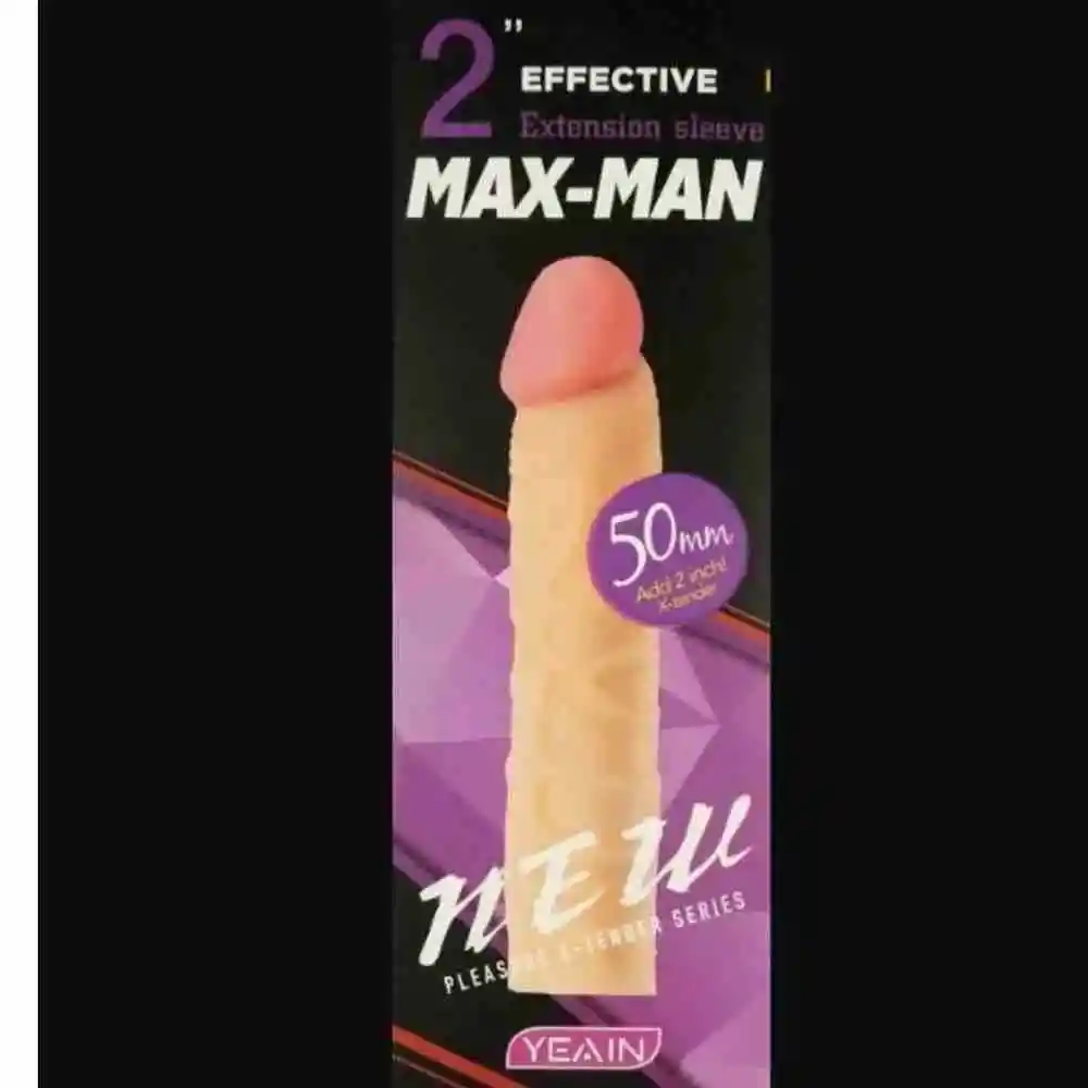 Funda Extension Pene Real Piel Maxman Alarga 5cm