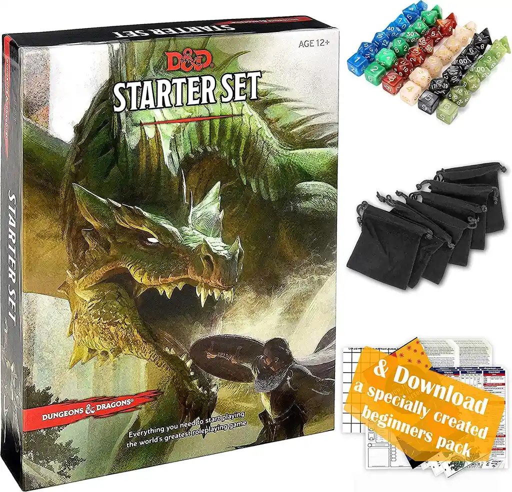  Juego De Mesa Dungeons &  Dragón S Caja De Inicio Nino Adultos 