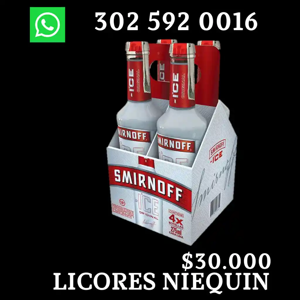 Smirnoff Four Pack Ice Original X 275 Mililitro