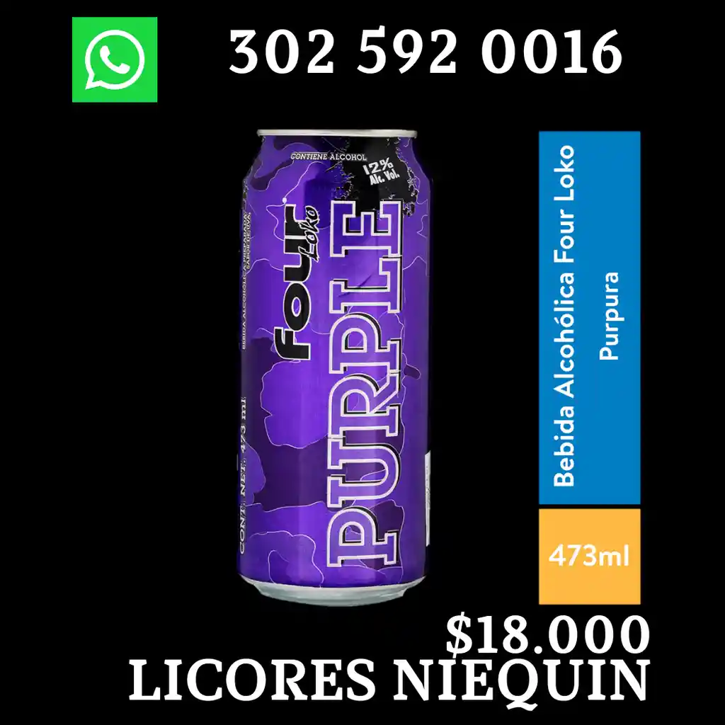 Four Loko Coctel Purple473 Ml