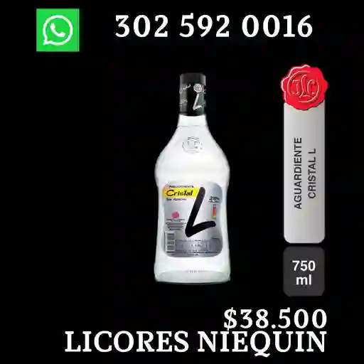 Cristal Aguardiente Sin Azucar L750 Ml X Botella