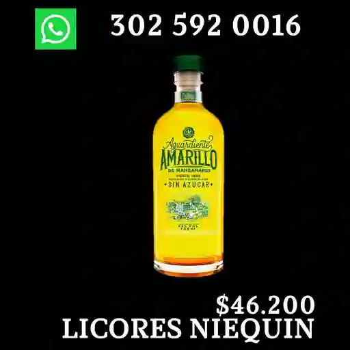 Cristal Aguardiente Amarillo Manzanare750 Ml X Botella