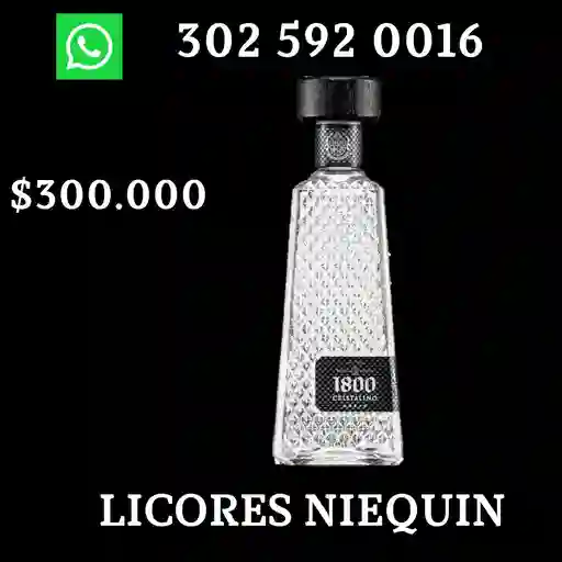 1800 Tequilacristalino X Botella 700 Ml