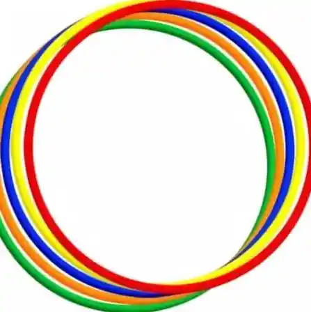 Ula Ula Colores Aro Tipo Manguera Hula Hula Desarmable Grande 60cm Diámetro