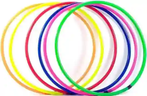 Ula Ula Colores Aro Tipo Manguera Hula Hula Desarmable Grande 60cm Diámetro