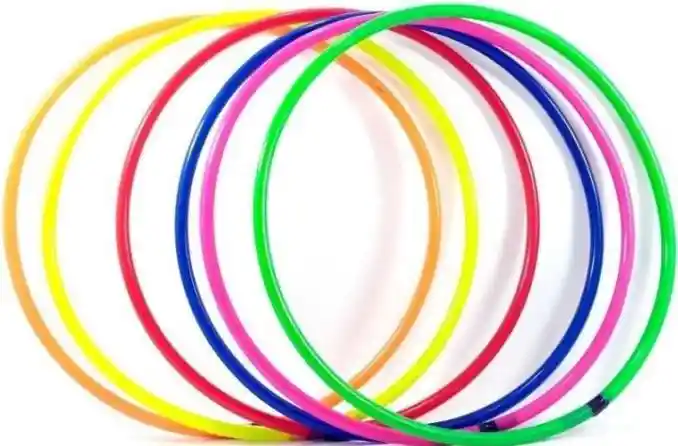 Ula Ula Colores Aro Tipo Manguera Hula Hula Desarmable Grande 60cm Diámetro