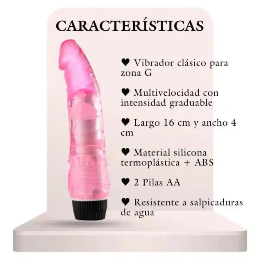 Vibrador Apolo Punto G 16cm Multi Velocidades