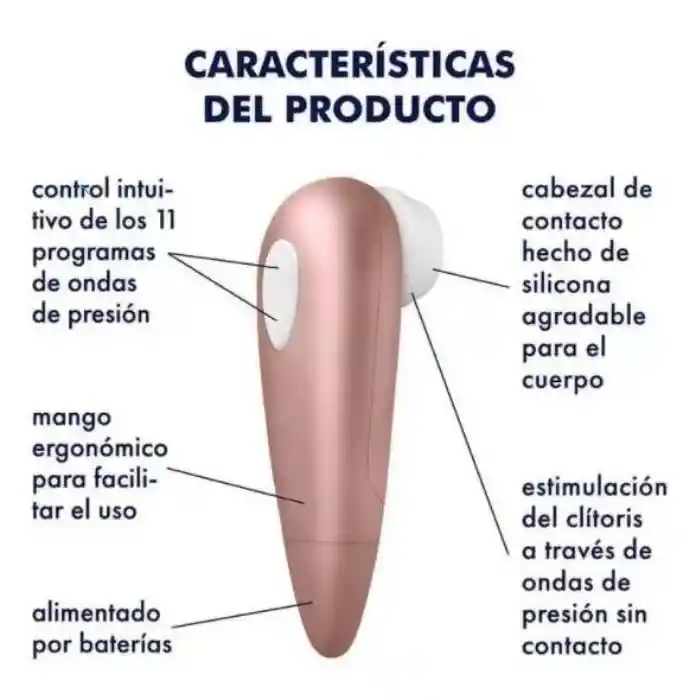  SATISFYER One 1 Succionador De Clitoris 11 Intensidades De Ondas De Presion 