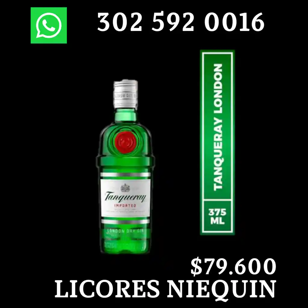 Tanqueray Ginebra London Dryx 375 Ml