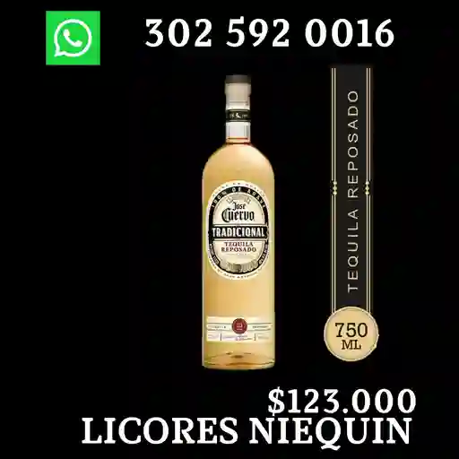 Tequila Tradicional Jose Cuervo Botella X 750 Ml