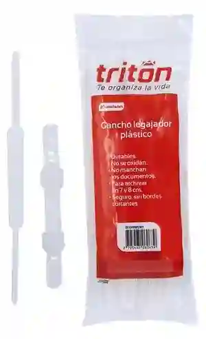 Gancho Legajador Plástico X20 "tritón"