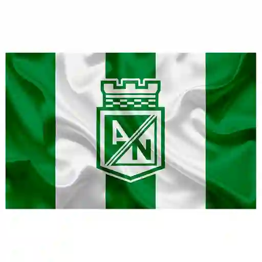 Bandera Atlético Nacional 1.50x90cm Exterior Grande