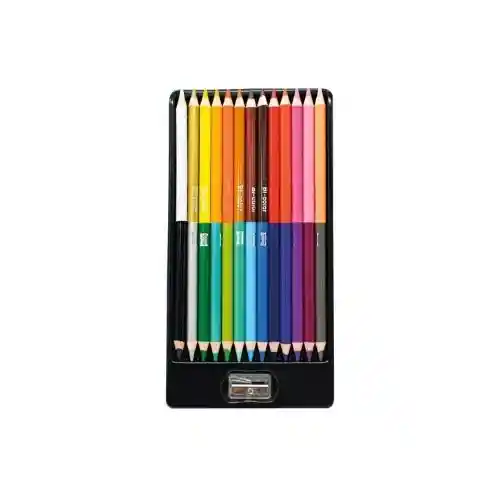 Colores Scribe Doble Punta Caja De 26 Colores