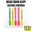 Resaltador Klipp Xunidad (colores Surtidos)