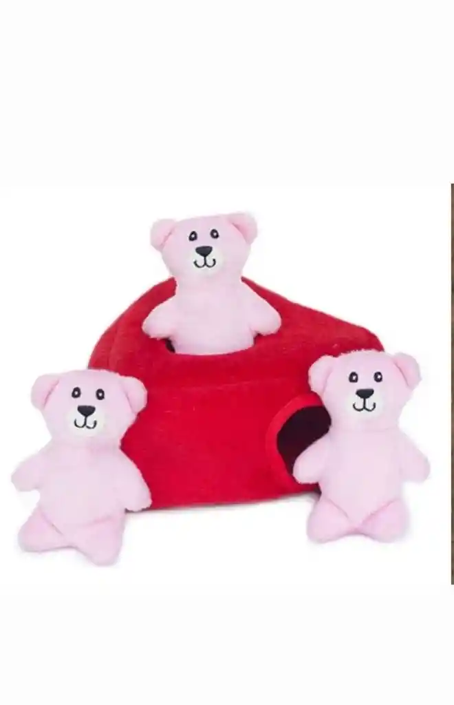 Juguete Interactivo Para Perros Valentines Burrow Hearts Bears
