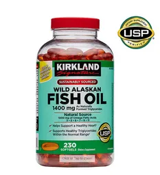 Kirkland Signature Wild Alaskan Fish Oil 1400 Mg., 230 Capsulas Blandas