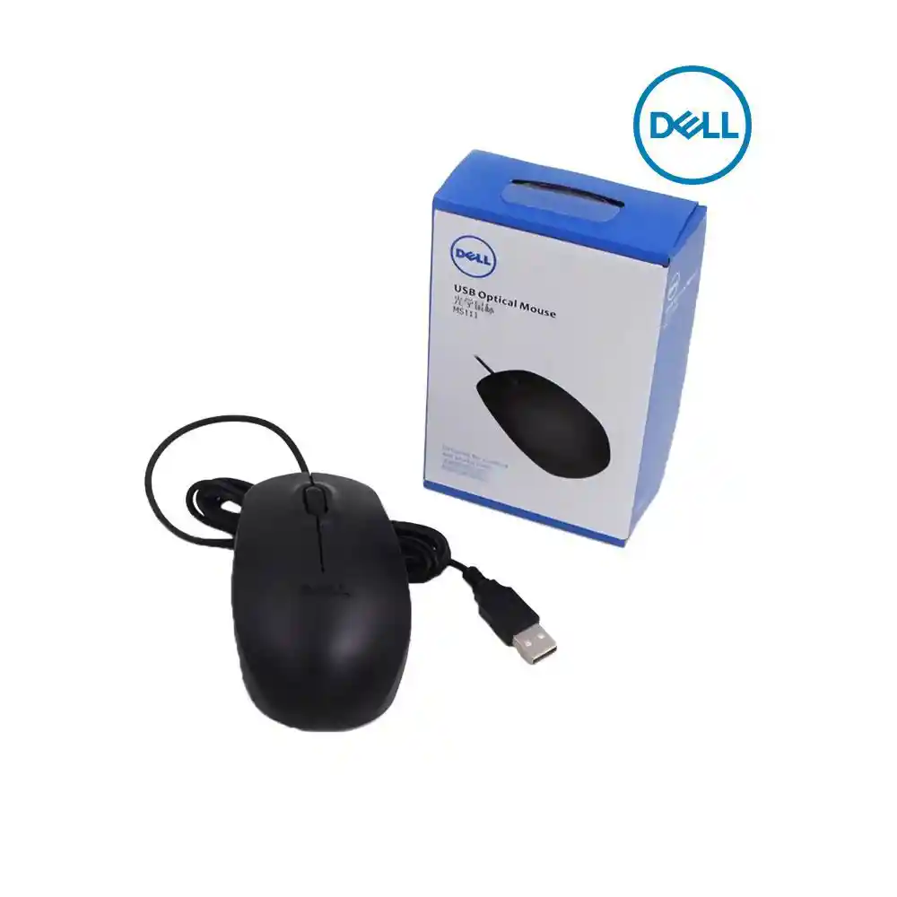 Mouse Dell Para Computador De Cable Usb 1000 Dpi