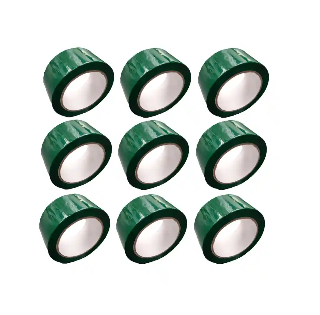 Cinta Verde Adhesiva X 9 Unidades