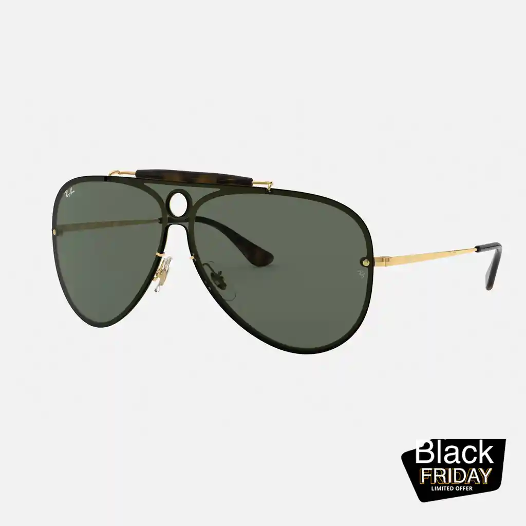   Ray-Ban  3581N 001/71 Blaze Shooter Marco Dorado Lente Verde Ray Ban 