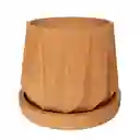 Matera De Mesa En Cemento 10 Cm Lirio Terracota