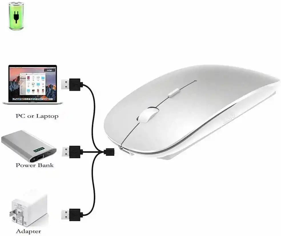 Mouse Inalámbrico Recargable