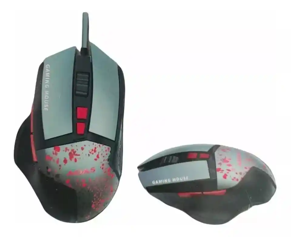 Mouse Gamer Alambrico 7 Botones Metalico Iluminado Rgb K80