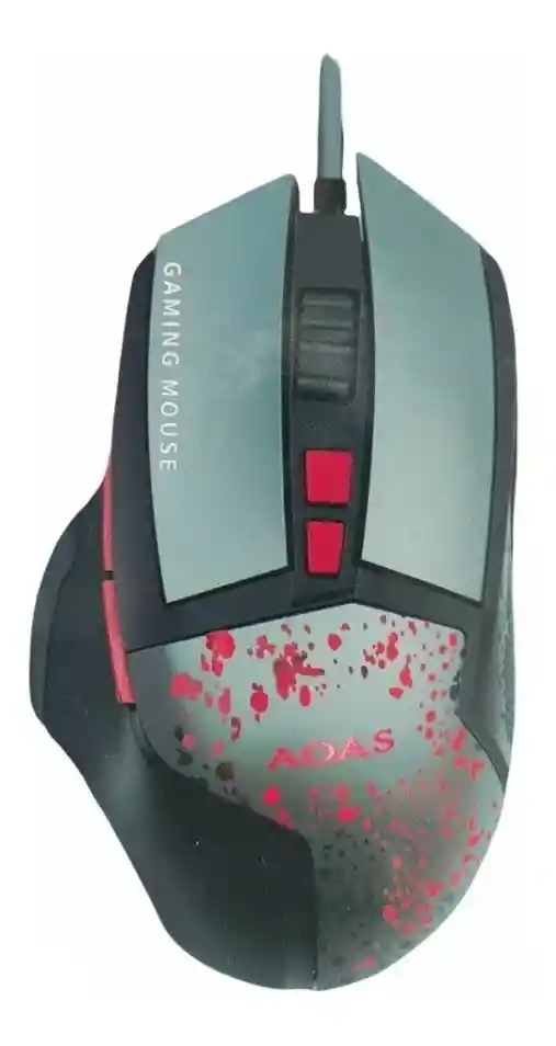 Mouse Gamer Alambrico 7 Botones Metalico Iluminado Rgb K80