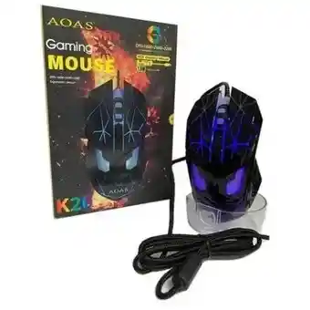 Mouse Gamer K20 Alámbrico Iluminado Rgb Ergonómico