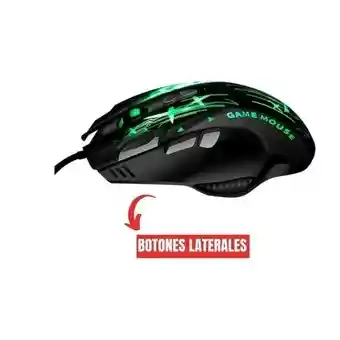 Mouse Gamer Wb 912 Cable Usb Retroiluminado 8 Botones