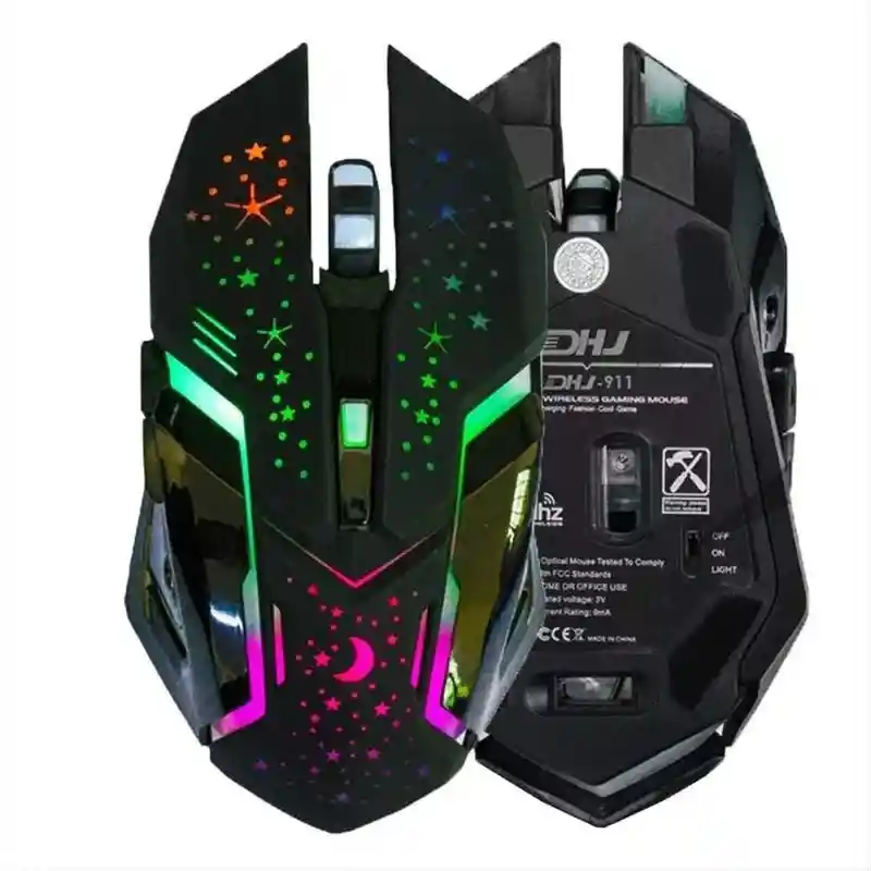 Mouse Weibo Wb 911 Con 6 Botones Inalámbrico Recargable