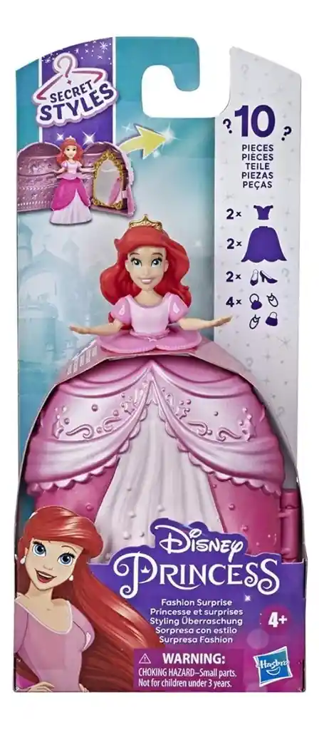 Set De Muñeca Disney Ariel Princess Secret Style De Hasbro