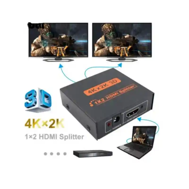 Multiplicador Hdmi Splitter X2 4k Hdmi 1 Entrada X 2 Salidas