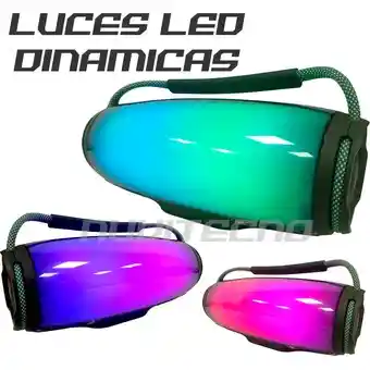  Parlante Inalambrico Bluetooth Luz Led Bass  TWS  Pluse 6 