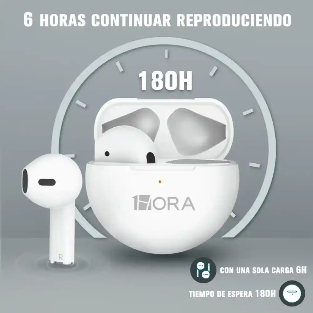 Audífonos Earbuds Bluetooth Manos Libres Color Azul Pastel Aut119